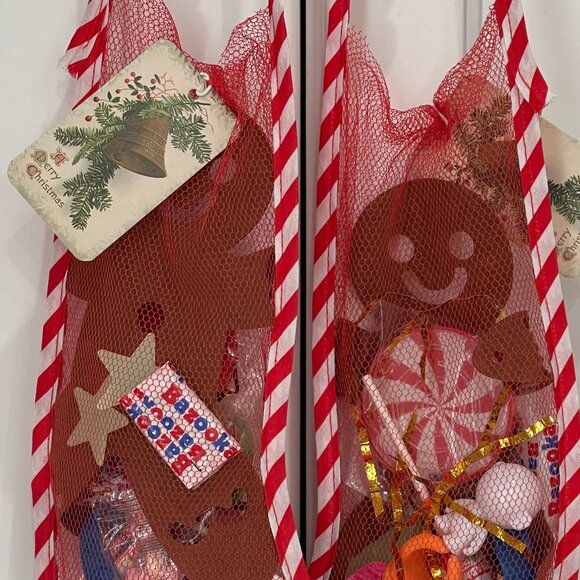 🎄2 Vintage Inspired Christmas STOCKING FILLED w FAVORS & SWEETS! (2) - Picture 12 of 15
